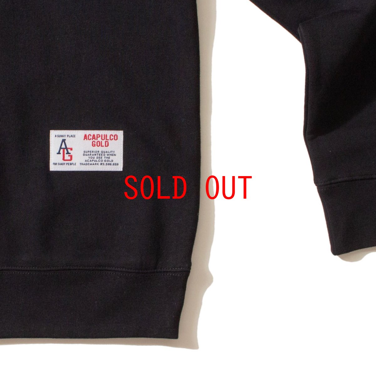 画像7: LO Half Zip Sweatshirts BLK ハーフジップ スウェット (7)