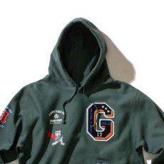 画像2: Applique Sweat Hoodie GRN アップリケ スウェット フーディー パーカー (2)