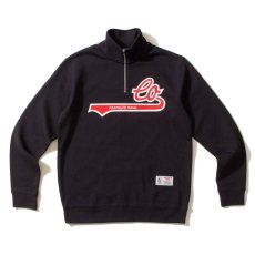 画像1: LO Half Zip Sweatshirts BLK ハーフジップ スウェット (1)