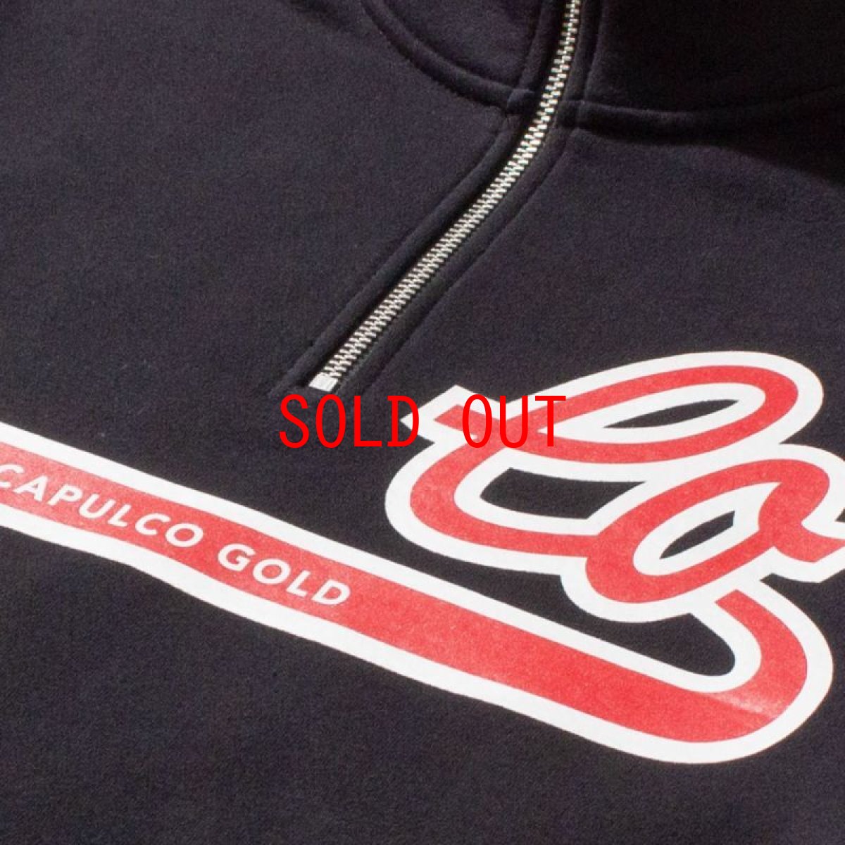 画像3: LO Half Zip Sweatshirts BLK ハーフジップ スウェット (3)