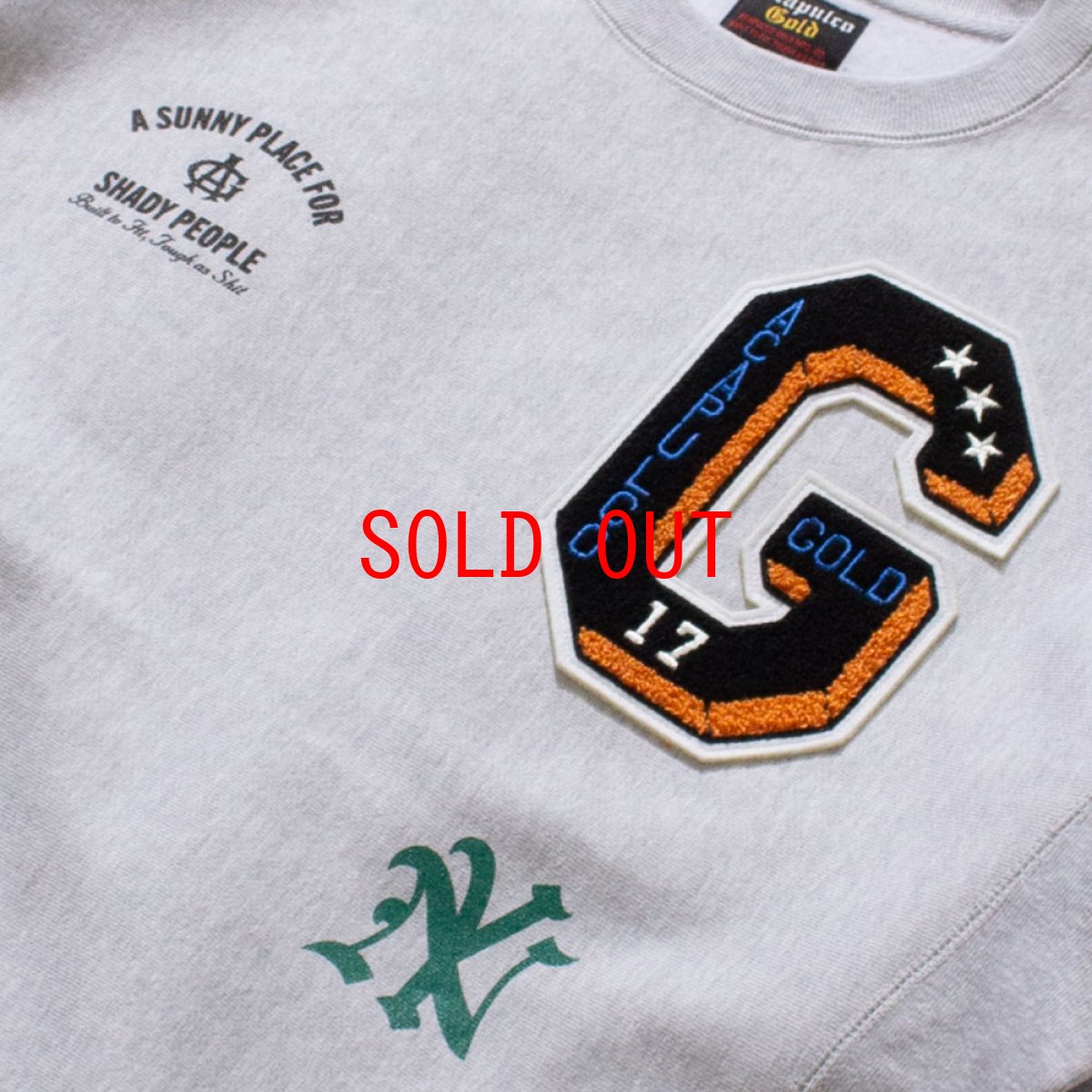 画像4: Applique Crewneck Sweatshirt GRY アップリケ クルーネック スウェット   (4)