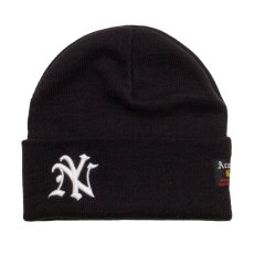 画像2: NY Logo Beanie Knit Cap ニューヨーク ビーニー ニット キャップ 帽子 (2)