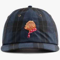 画像1: Buddy Nylon Check Logo Cap ナイロン チェック ドッグ 犬 ロゴ キャップ 帽子 (1)