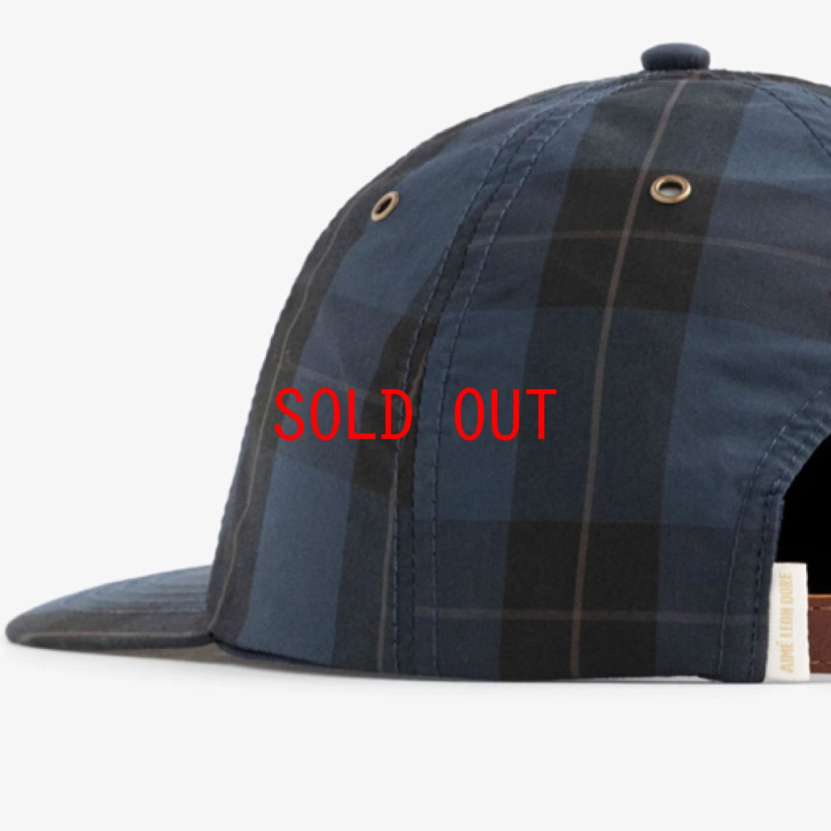 画像6: Buddy Nylon Check Logo Cap ナイロン チェック ドッグ 犬 ロゴ キャップ 帽子 (6)