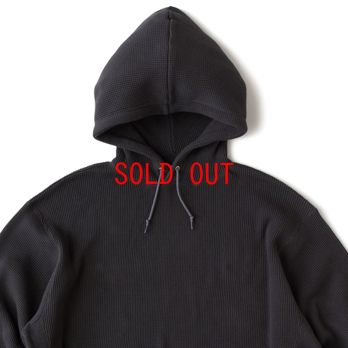 画像7: × Healthknit Healthermal Super Heavy Waffle Hoodie コラボ ワッフル パーカー (7)