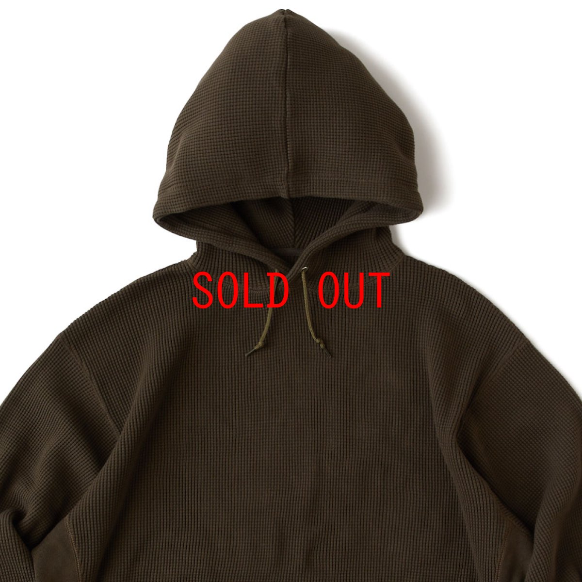 画像8: × Healthknit Healthermal Super Heavy Waffle Hoodie コラボ ワッフル パーカー (8)