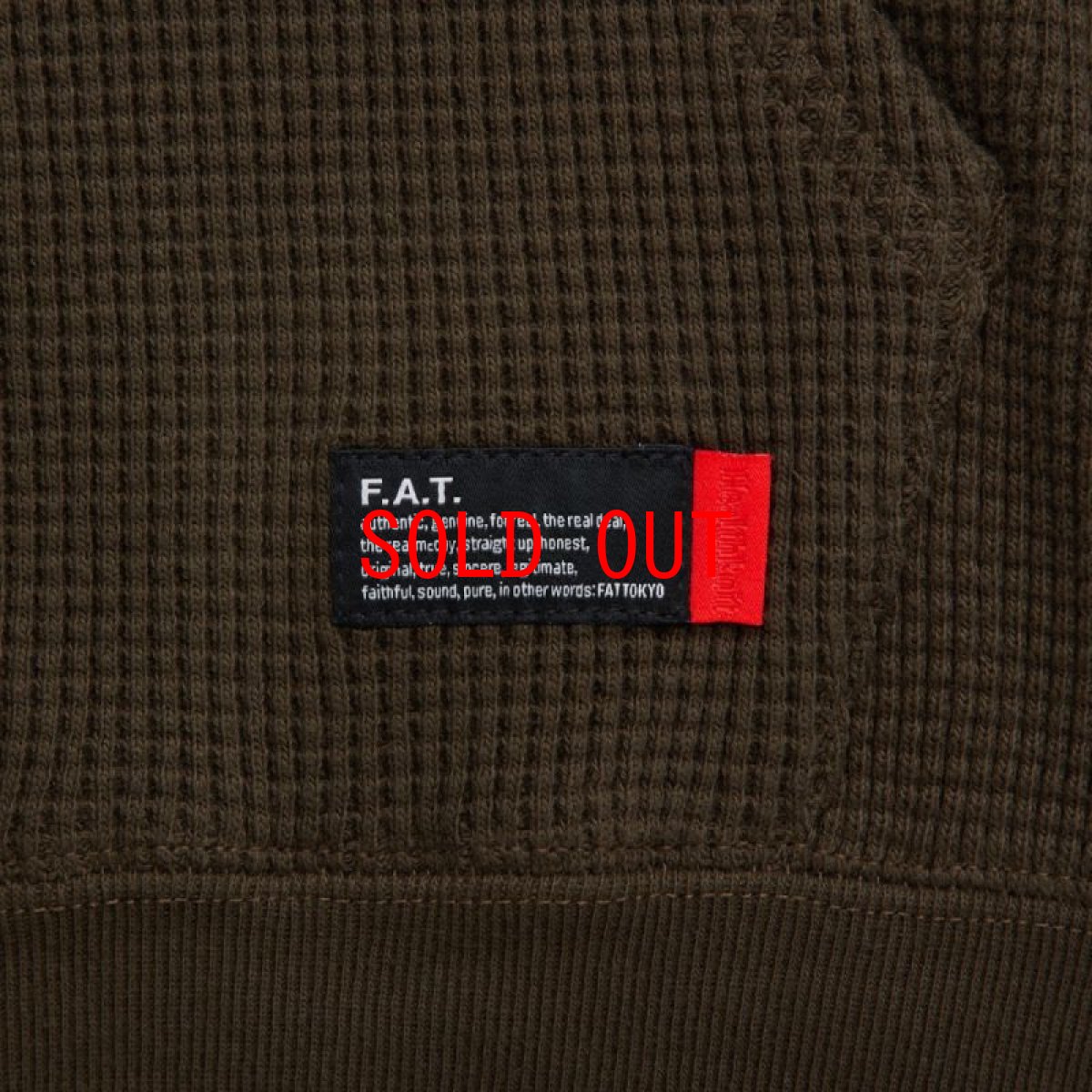 画像6: × Healthknit Healthermal Super Heavy Waffle Hoodie コラボ ワッフル パーカー (6)