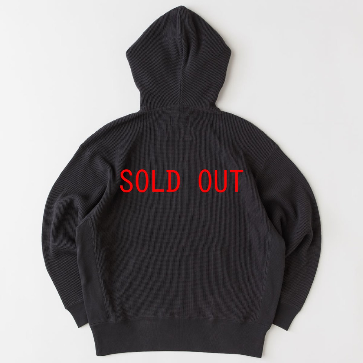 画像3: × Healthknit Healthermal Super Heavy Waffle Hoodie コラボ ワッフル パーカー (3)