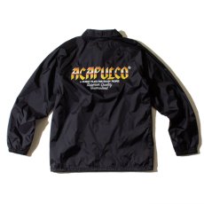 画像3: Knight Logo Nylon Jacket Black/Gold ロゴ ナイロン コーチ ジャケット (3)