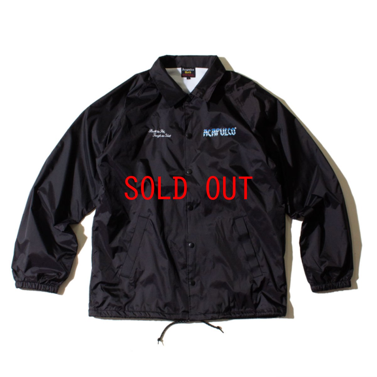 画像2: Knight Logo Nylon Jacket Black/Steel ロゴ ナイロン コーチ ジャケット (2)