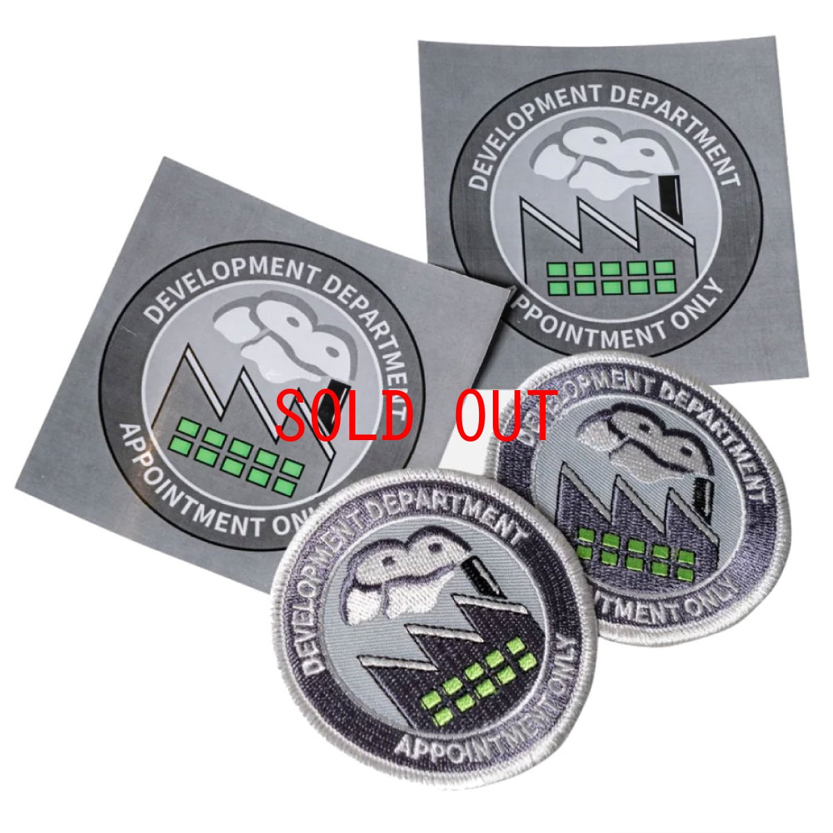 画像4: Department Kit Patch & Sticker DIY キット IB開発部門 ロゴ ワッペン ステッカー ZIP パック (4)