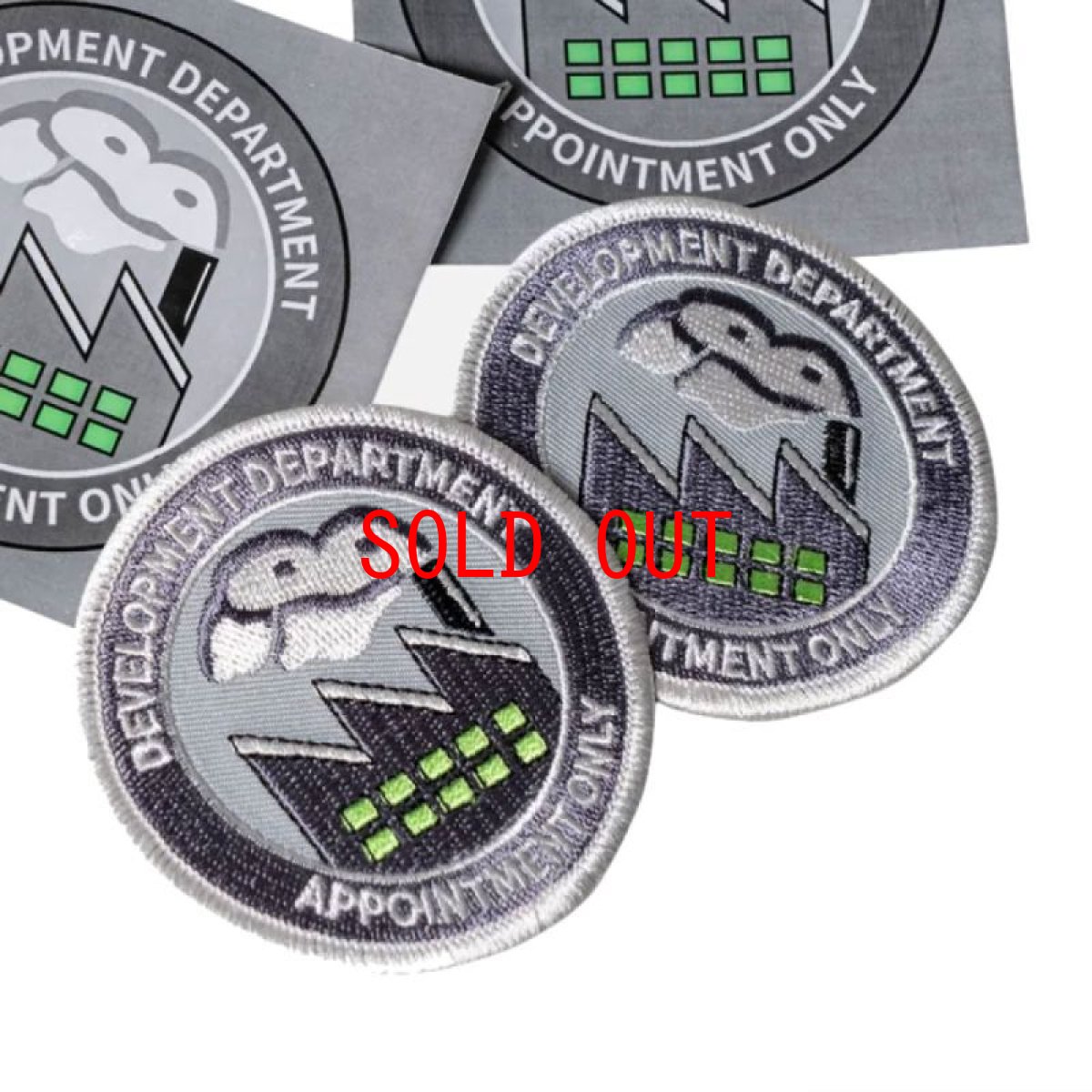 画像2: Department Kit Patch & Sticker DIY キット IB開発部門 ロゴ ワッペン ステッカー ZIP パック (2)