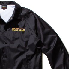 画像9: Knight Logo Nylon Jacket Black/Gold ロゴ ナイロン コーチ ジャケット (9)