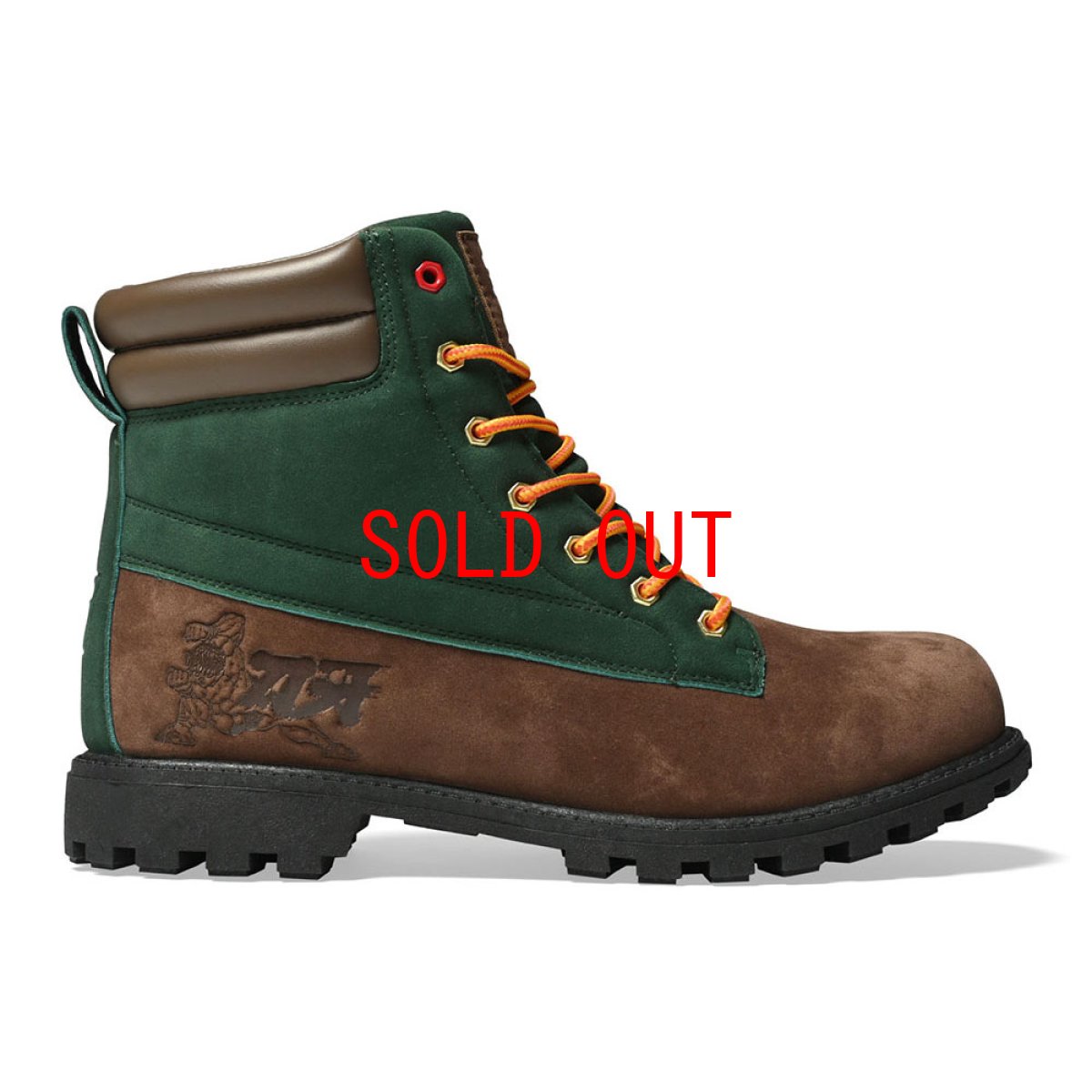 画像3: × Grappler Baki Watersedge WP FS Brown Green フィラ グラップラー刃牙 ブーツ (3)