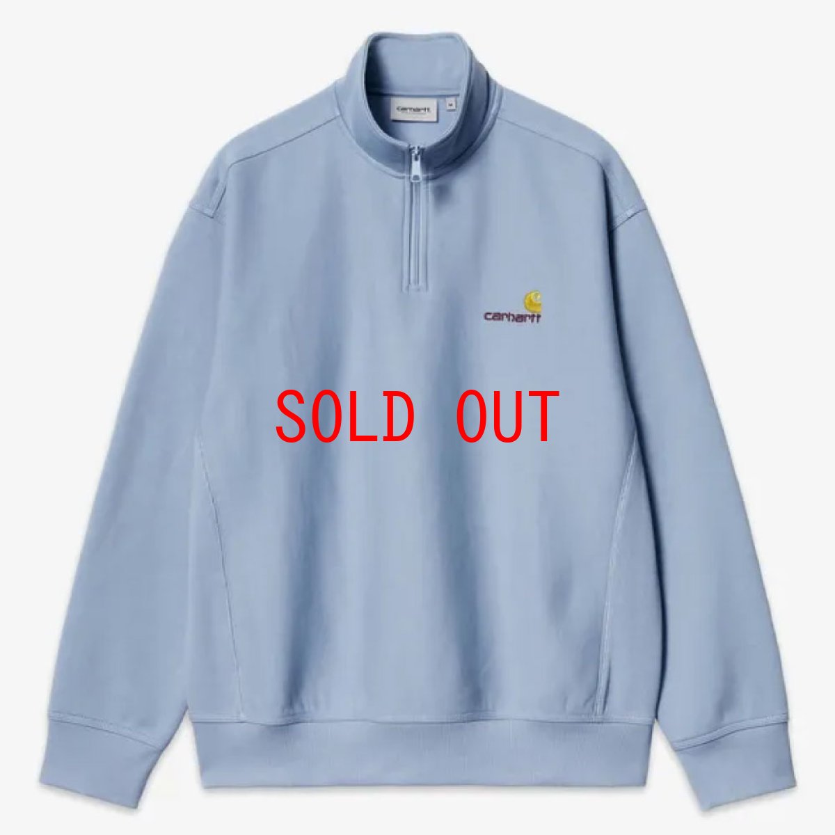 画像2: Half Zip American Script Sweatshirt ハーフ ジップ アメリカン スクリプト スウェット シャツ (2)