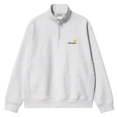 画像3: Half Zip American Script Sweatshirt Ash Heather ハーフ ジップ アメリカン スクリプト スウェット シャツ (3)