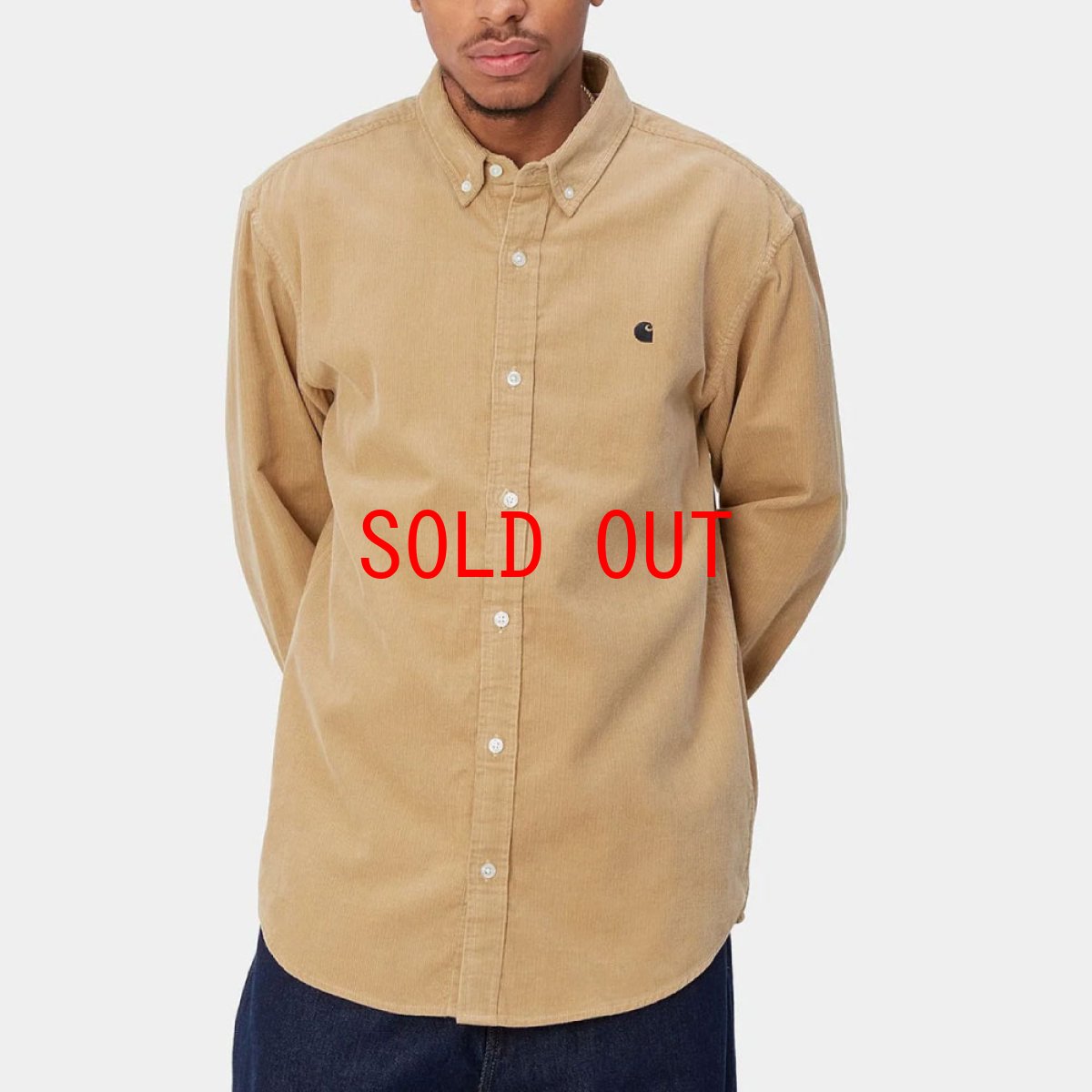 画像5: Madison Fine Cord L/S Shirt Sable Beg マディソン コーデュロイ 長袖 ワーク シャツ (5)