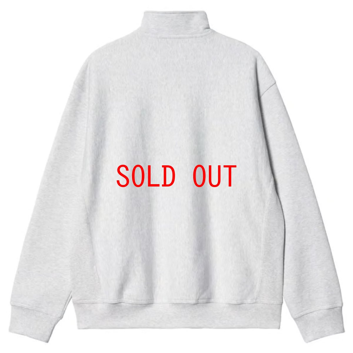 画像6: Half Zip American Script Sweatshirt Ash Heather ハーフ ジップ アメリカン スクリプト スウェット シャツ (6)