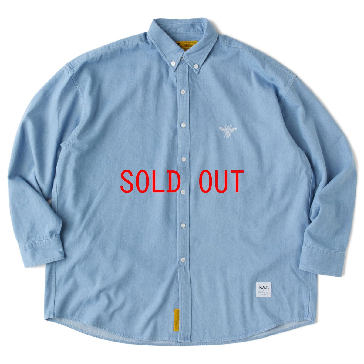 画像2: B.D.Dee L/S Denim Shirt デニム BIG シルエット 長袖 シャツ (2)