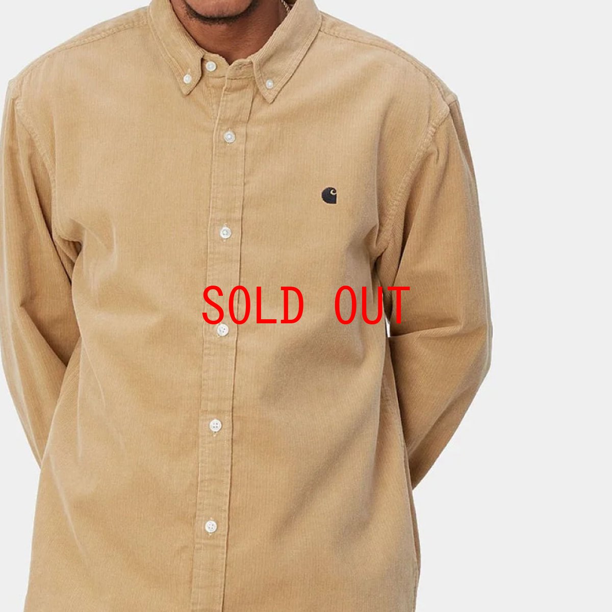 画像7: Madison Fine Cord L/S Shirt Sable Beg マディソン コーデュロイ 長袖 ワーク シャツ (7)