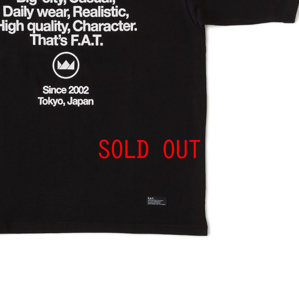 画像6: CRUX S/S Logo Tee BLK 半袖 ヘヴーウェイト Tシャツ 13oz (6)