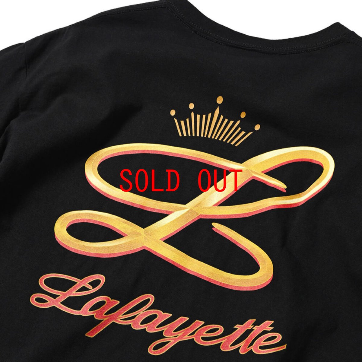 画像2: Gold L Logo S/S Tee BLK ゴールド ロゴ 半袖 Tシャツ (2)