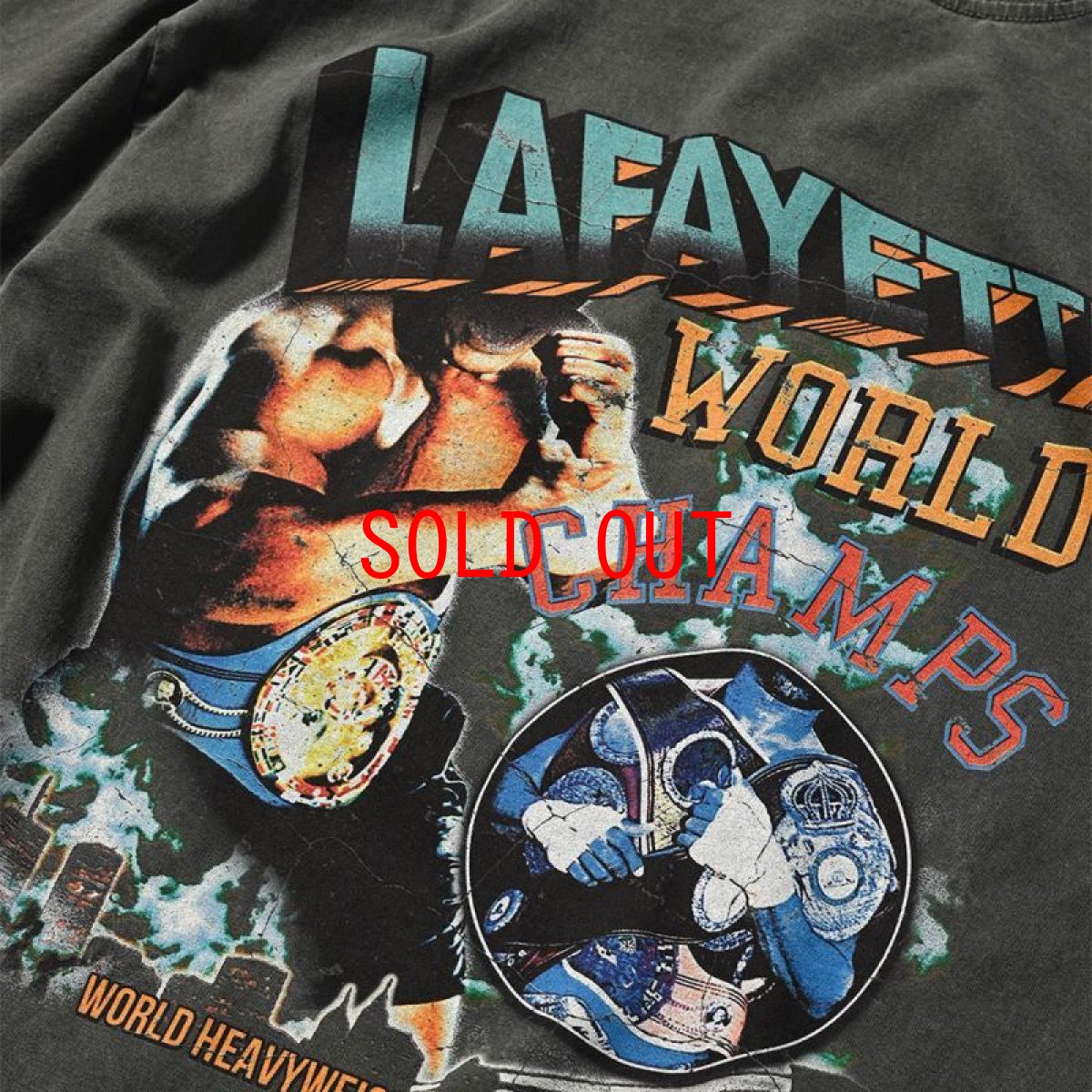 画像5: World Champs Tee Type8 Vintage BLK ワールドチャンプス ビンテージ 半袖 Tシャツ (5)