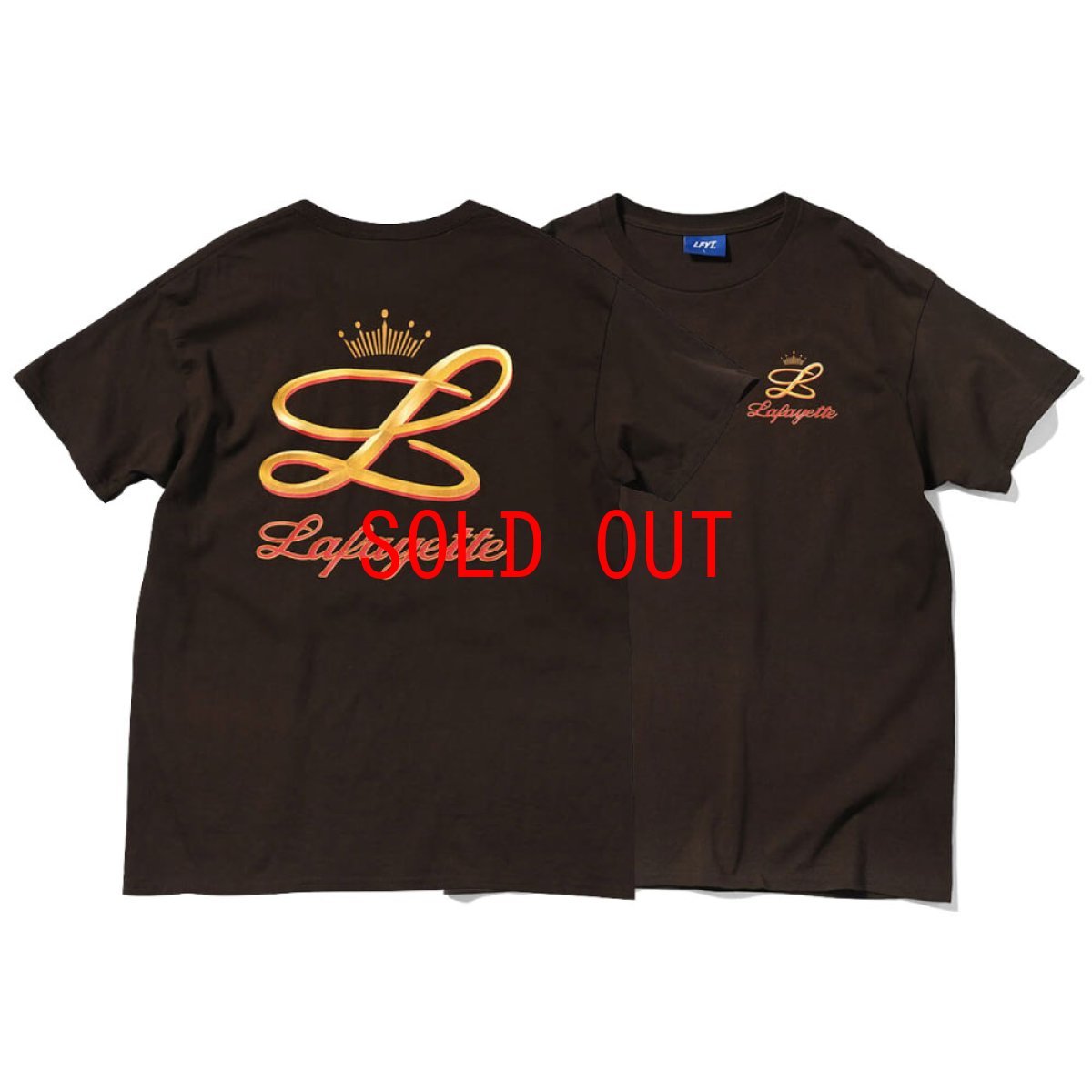 画像10: Gold L Logo S/S Tee BRN ゴールド ロゴ 半袖 Tシャツ (10)
