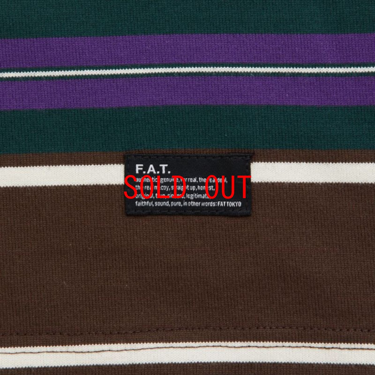 画像5: GRANDA S/S Border Tee BRN 半袖 ヘヴーウェイト Tシャツ (5)