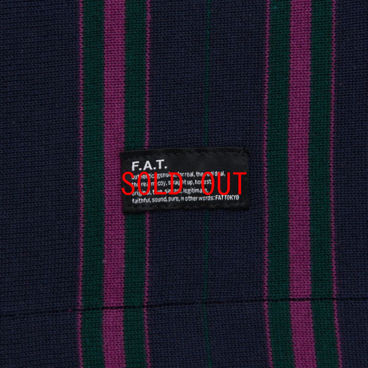 画像5: PINGAUGE S/S Knit Polo Shirt NVY 半袖 ストライプ ニット ポロ シャツ (5)