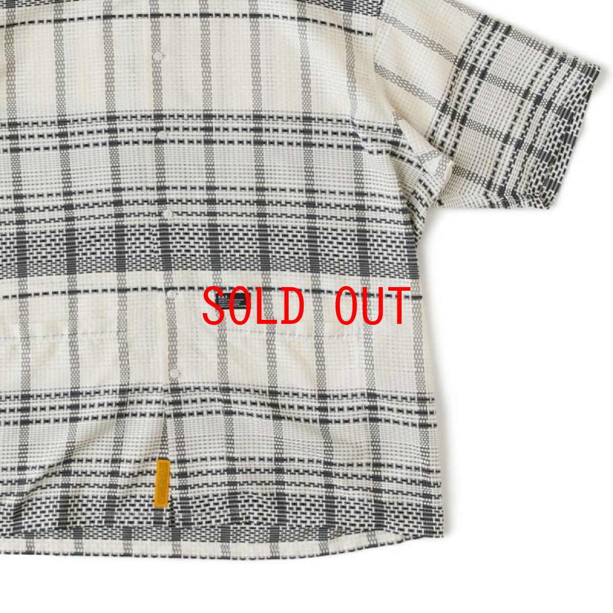 画像9: GIGASHEER S/S Mesh Check Shirt WHT 半袖 シアー チェック シャツ (9)