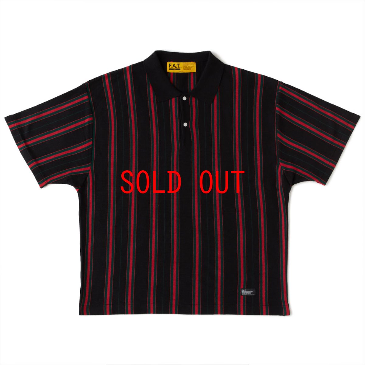 画像2: PINGAUGE S/S Knit Polo Shirt BLK 半袖 ストライプ ニット ポロ シャツ (2)