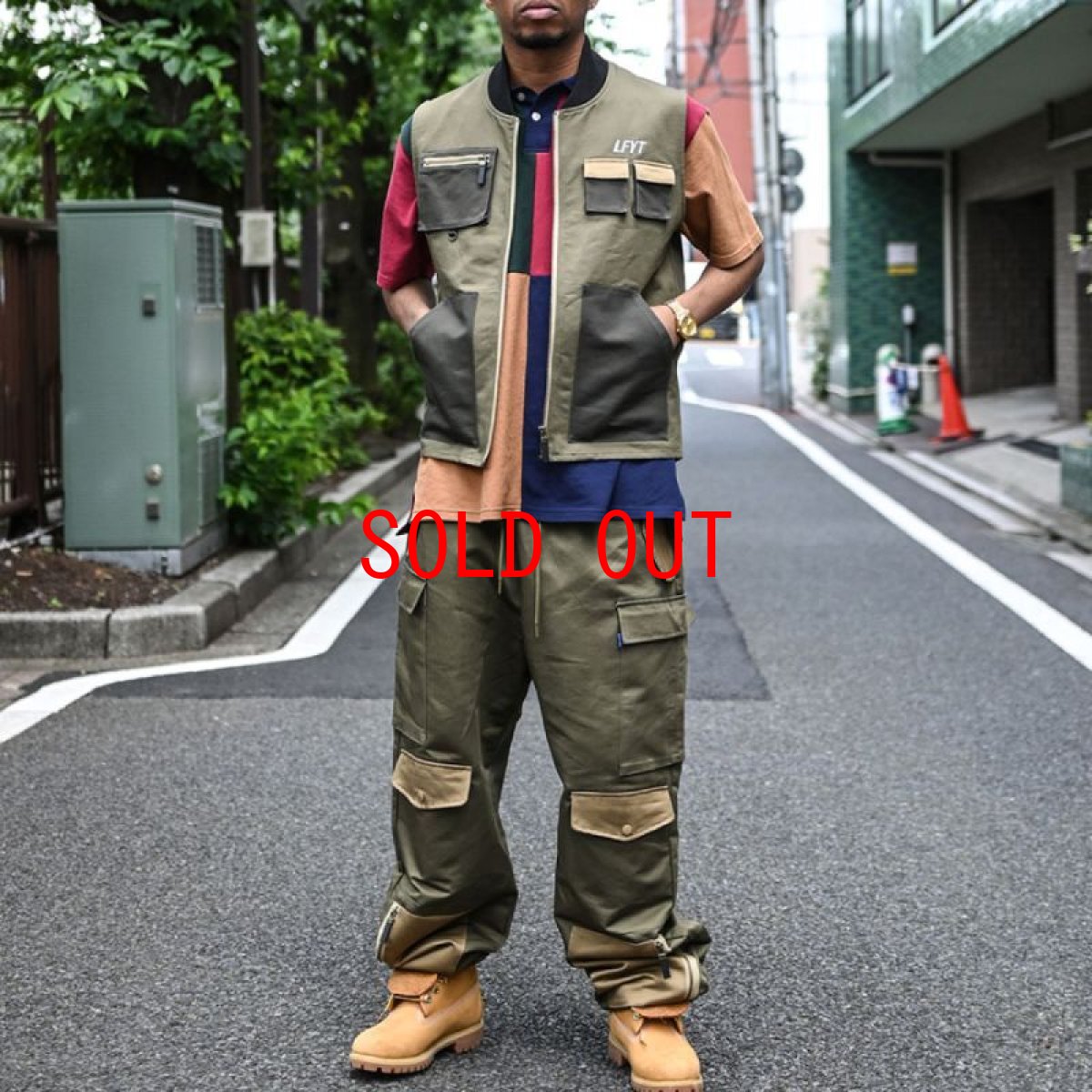 画像10: Tonal Multi Pocket Vest OLV マルチ ポケット ベスト (10)