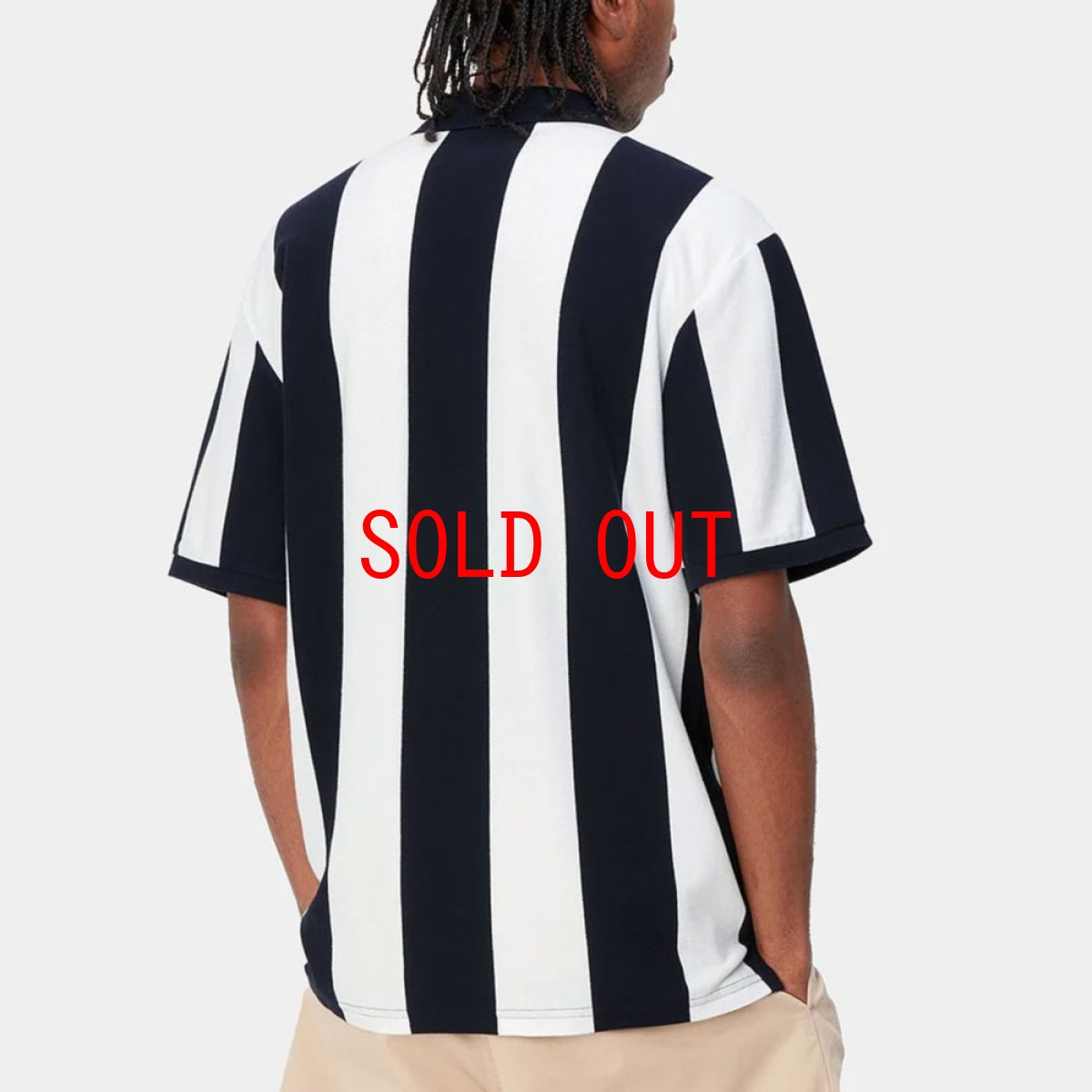 画像6: Hinton Stripe Polo S/S Shirt Navy 半袖 ストライプ ポロ シャツ (6)