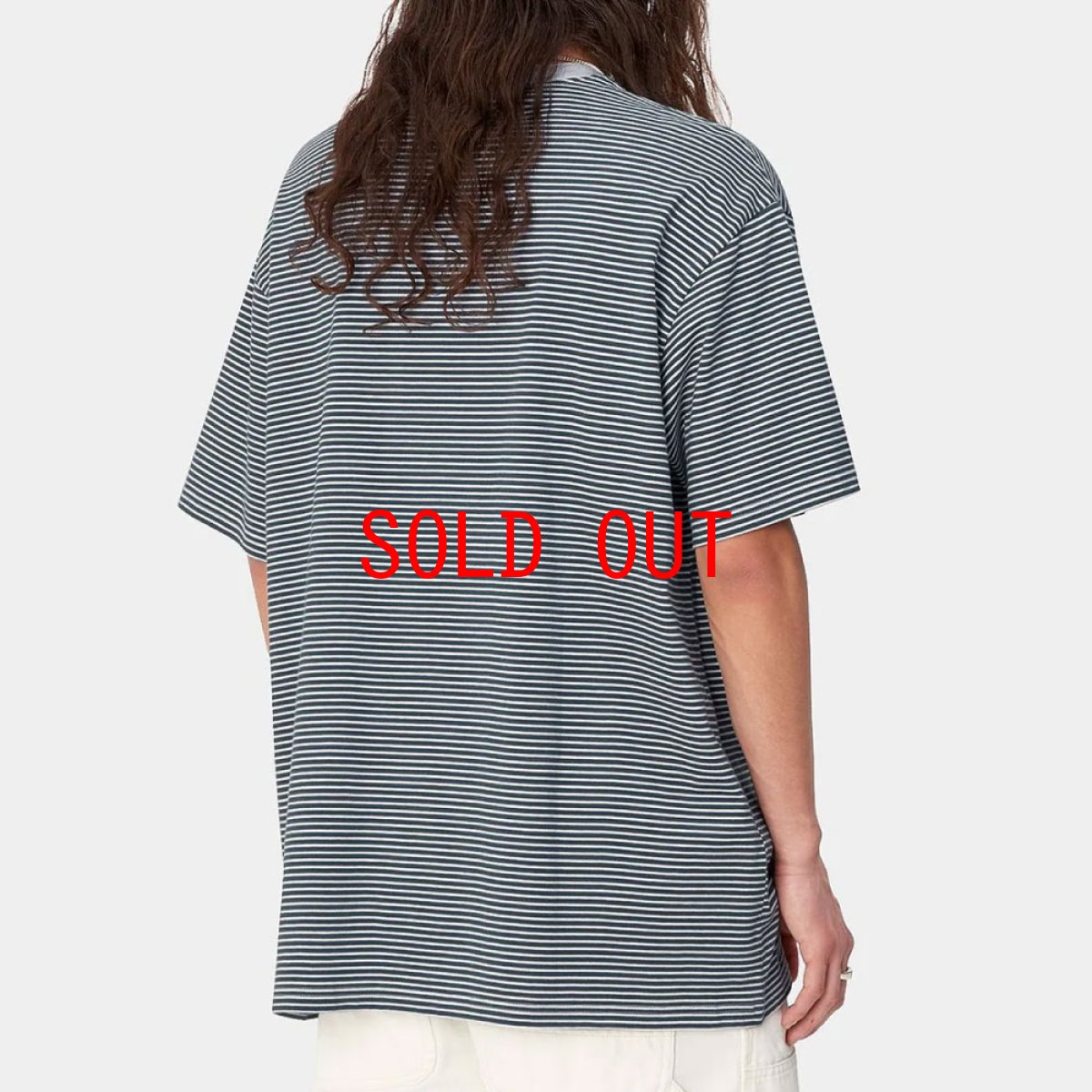 画像4: Carhartt WIP Fairley S/S Stripe Tee Naval Border フェアリー ストライプ 半袖 ボーダーTシャツ (4)