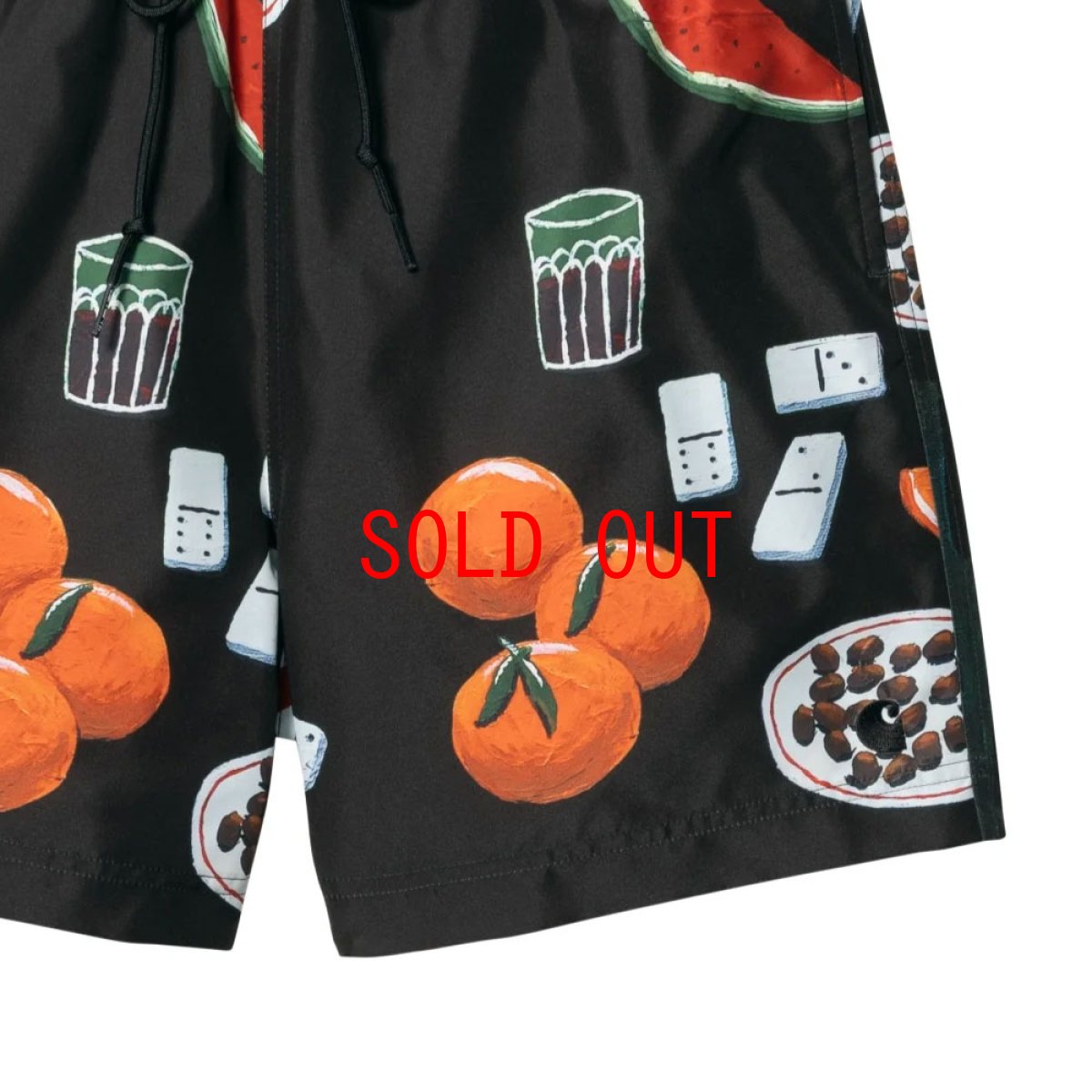 画像7: Slater Isis Maria Dinner AOP Swim Trunks BLK 水陸両用 スイム トランクス ショーツ パンツ (7)