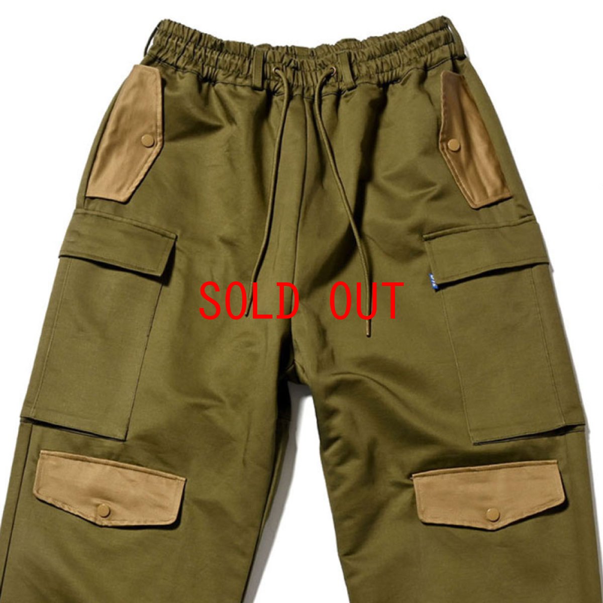 画像8: Tonal Multi Pocket Over Pants OLV マルチ ポケット カーゴ パンツ (8)