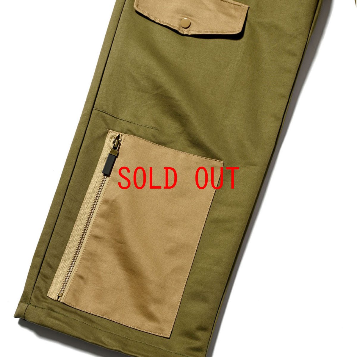 画像6: Tonal Multi Pocket Over Pants OLV マルチ ポケット カーゴ パンツ (6)
