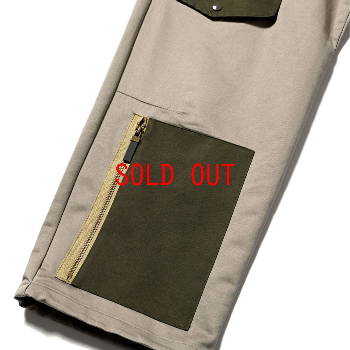 画像7: Tonal Multi Pocket Over Pants OLV マルチ ポケット カーゴ パンツ (7)