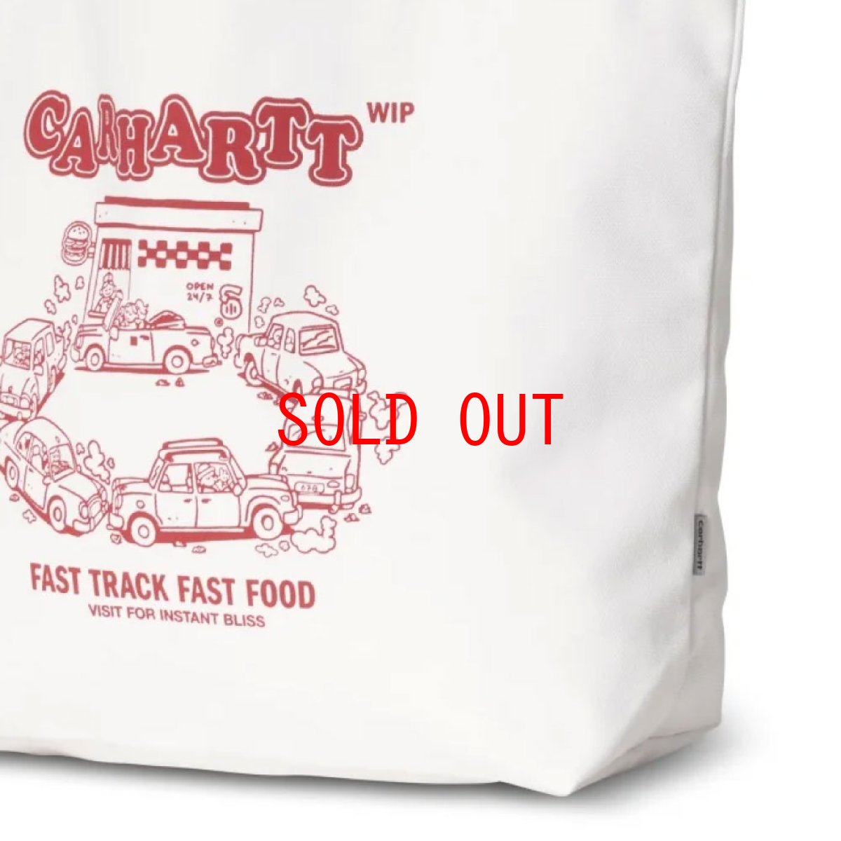 画像5: Canvas Graphic Tote Bag Fast Food Print キャンバス グラフィック ファストフィード トート バッグ (5)