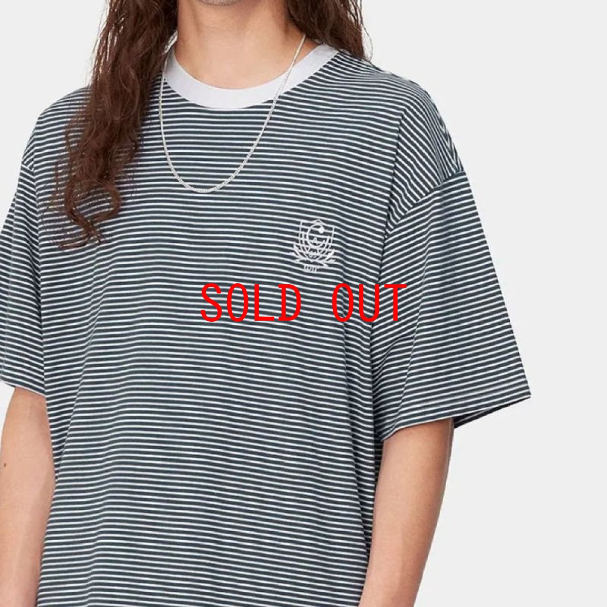 画像6: Carhartt WIP Fairley S/S Stripe Tee Naval Border フェアリー ストライプ 半袖 ボーダーTシャツ (6)