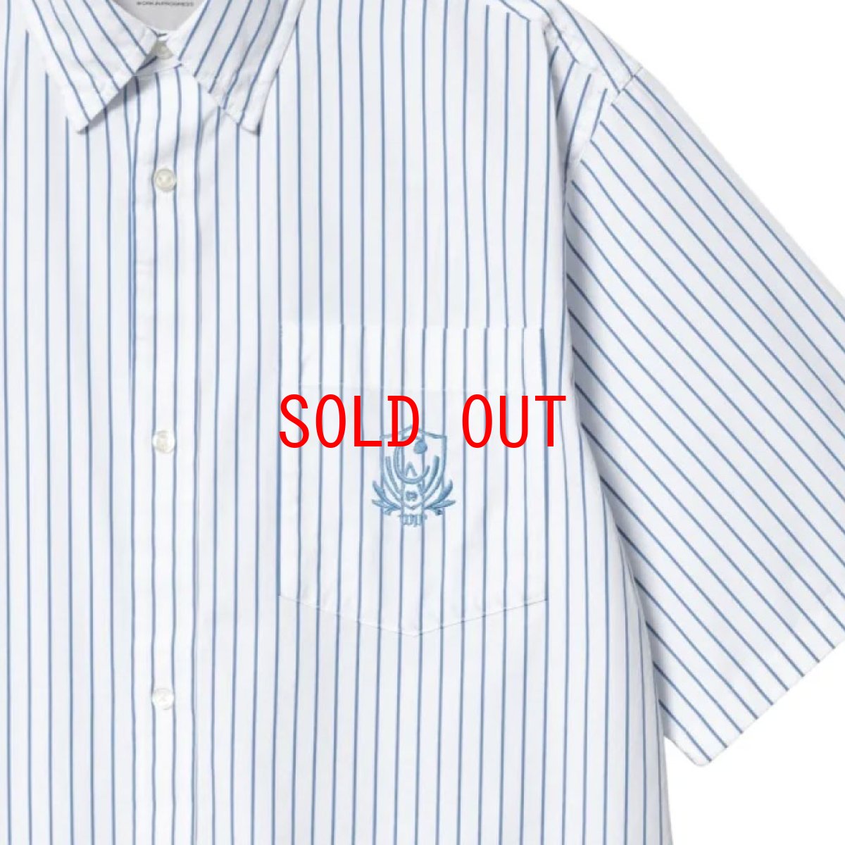 画像5: Linus Stripe S/S Shirt Bleach BLU 半袖 ルーズフィット ストライプ シャツ (5)