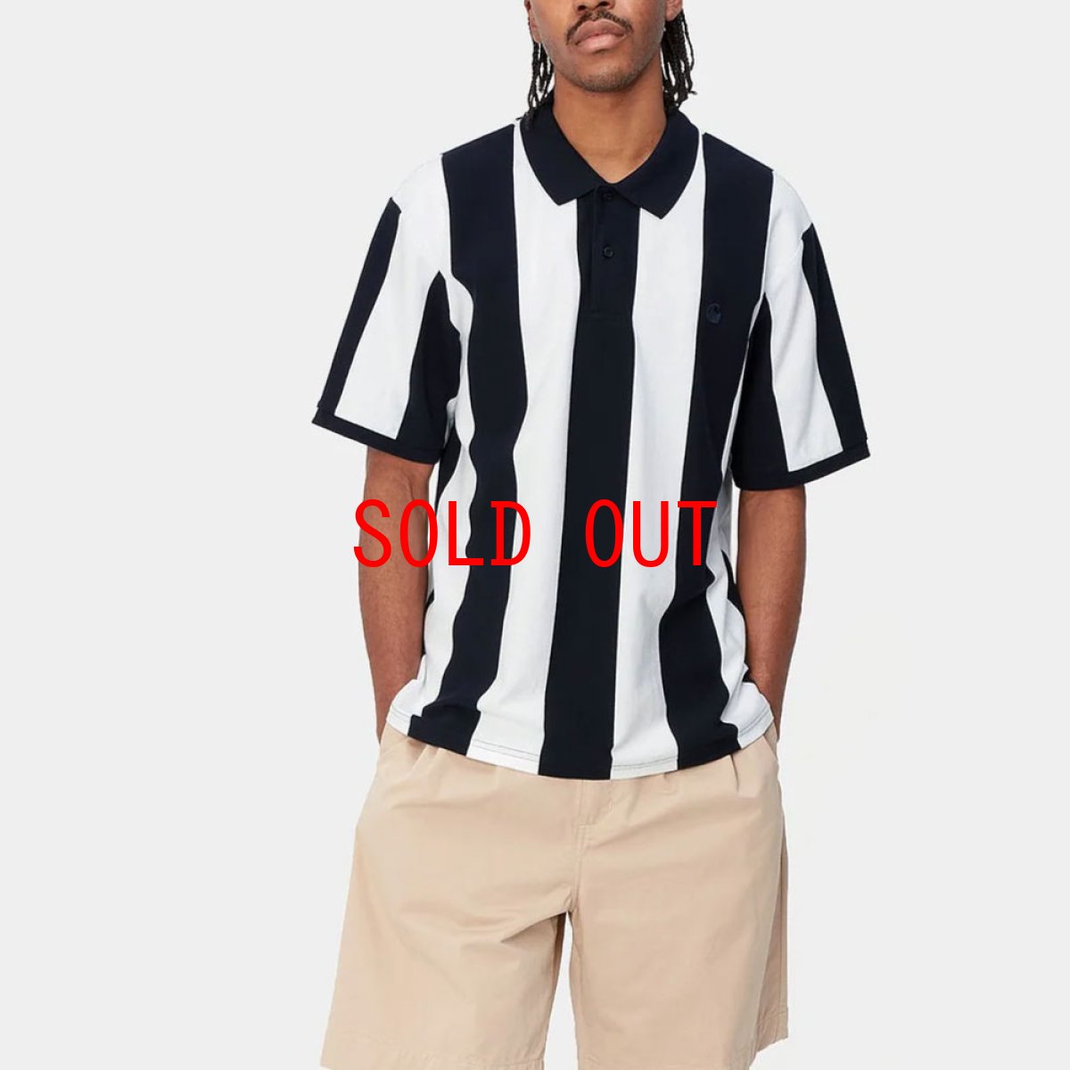 画像9: Hinton Stripe Polo S/S Shirt Navy 半袖 ストライプ ポロ シャツ (9)