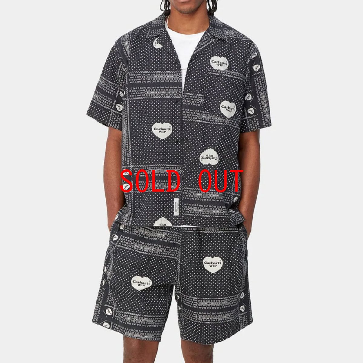 画像7: Heart Bandana Shorts AOP ハート バンダナ ショート パンツ ショーツ (7)