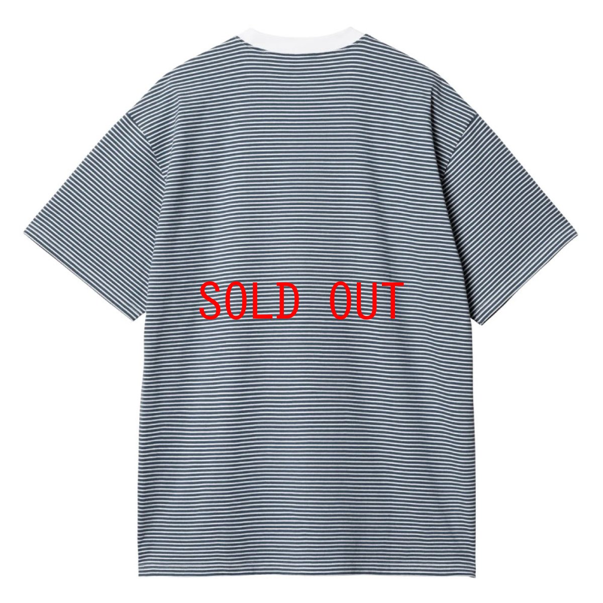 画像3: Carhartt WIP Fairley S/S Stripe Tee Naval Border フェアリー ストライプ 半袖 ボーダーTシャツ (3)