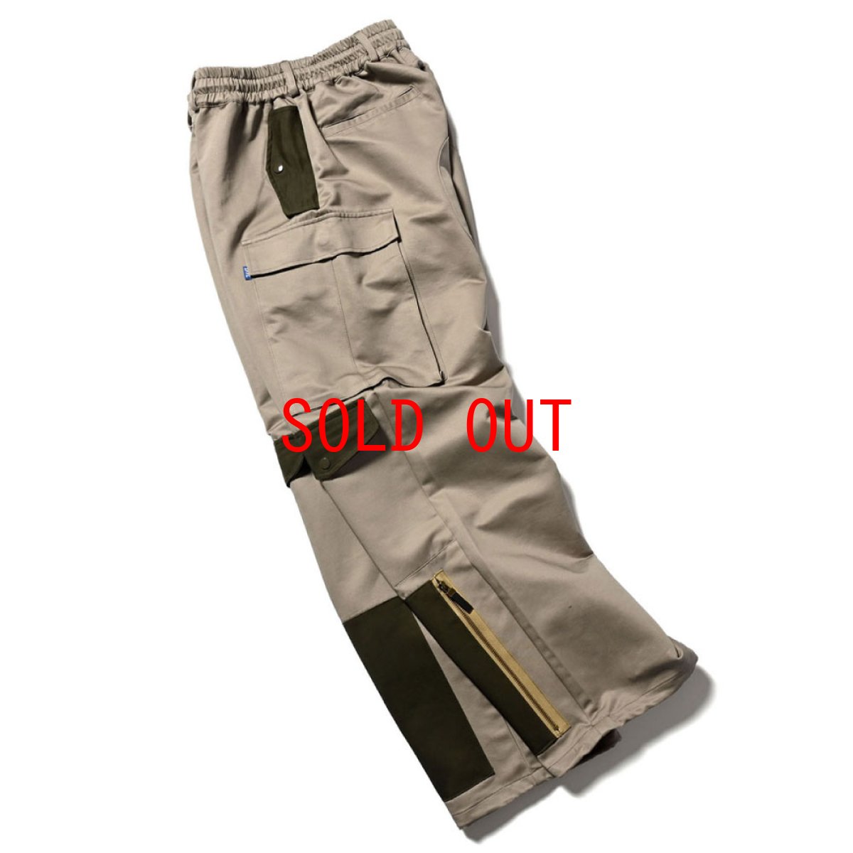 画像5: Tonal Multi Pocket Over Pants OLV マルチ ポケット カーゴ パンツ (5)