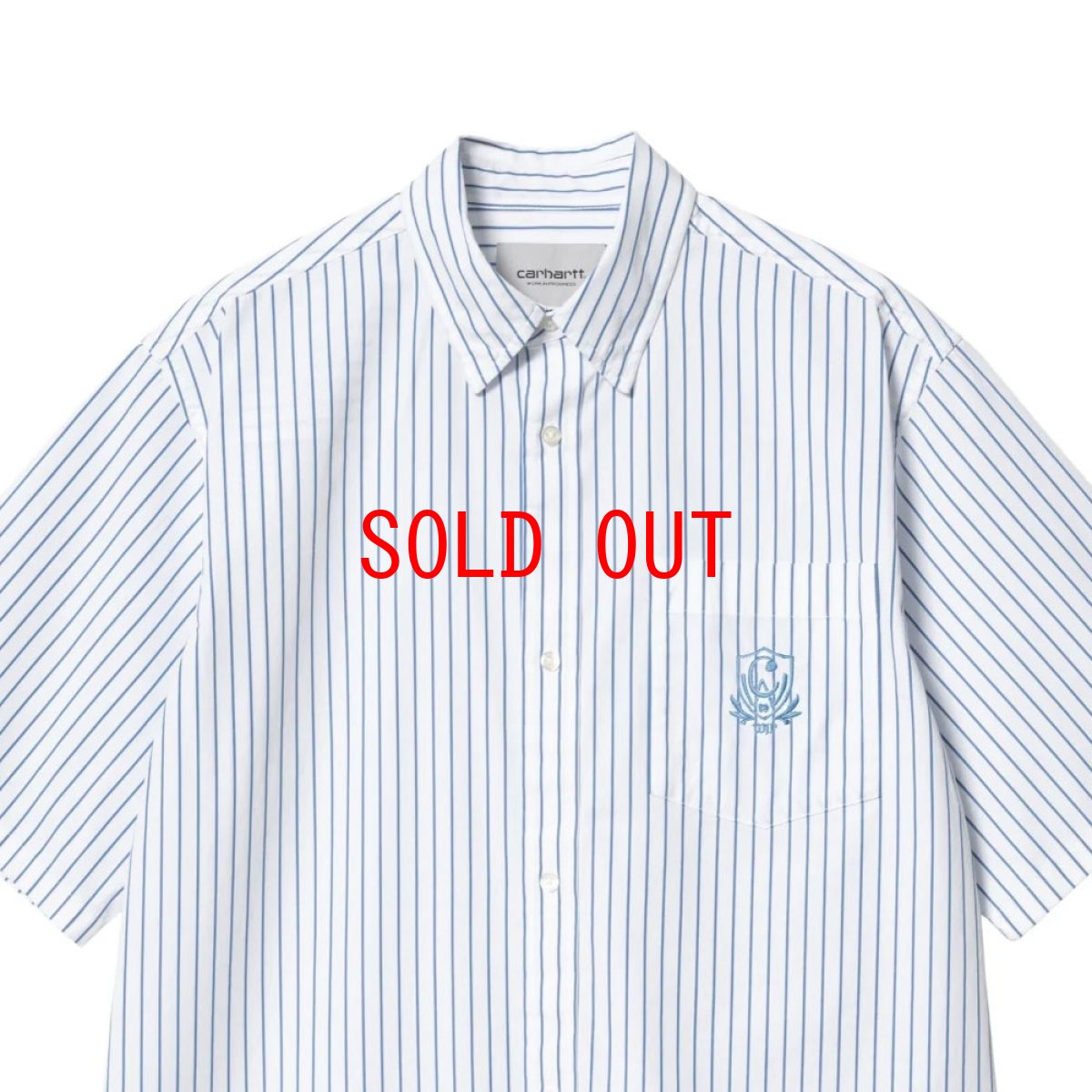 画像7: Linus Stripe S/S Shirt Bleach BLU 半袖 ルーズフィット ストライプ シャツ (7)