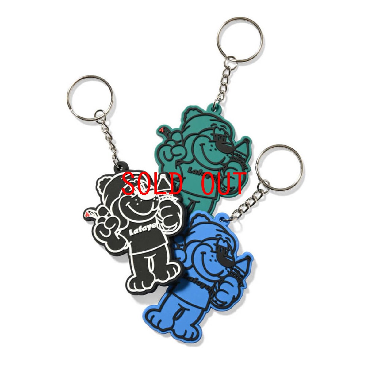 画像1: LFYT Smoking Dog Rubber Key Chain ラバー キーチェーン キーホルダー LFYT Lafayette (1)