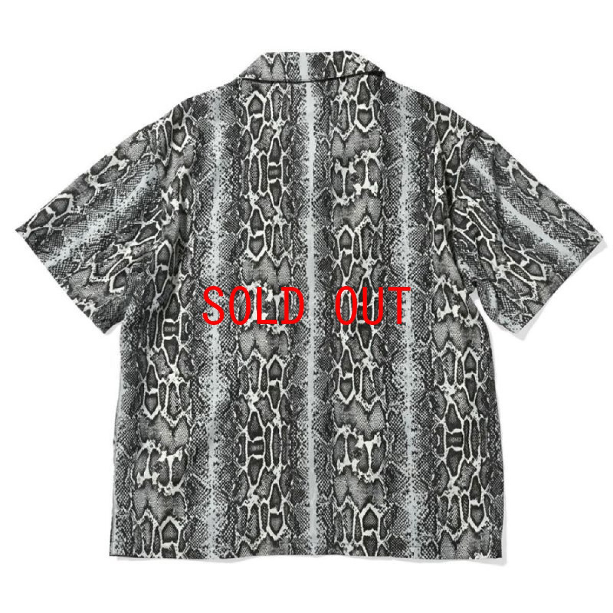 画像2: Patterned Open Collar S/S Snake Shirt スネーク 半袖 開襟 シャツ (2)