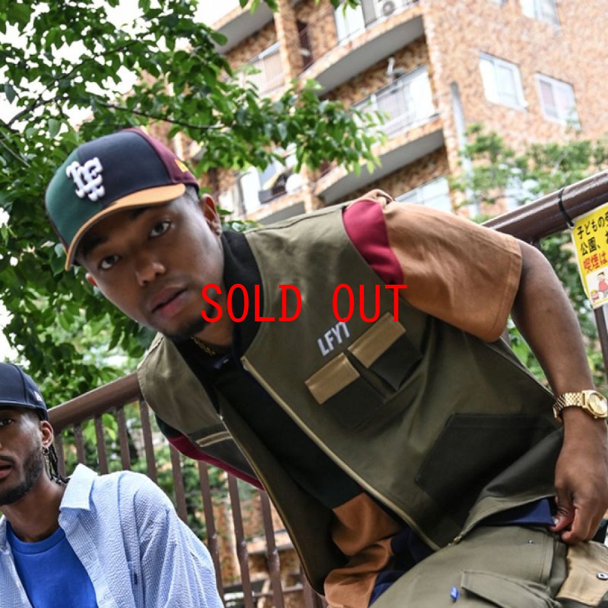 画像2: × New Era LF Logo 59Fifty College Color Cap MLT ニューエラ ロゴ キャップ レザー 帽子 (2)